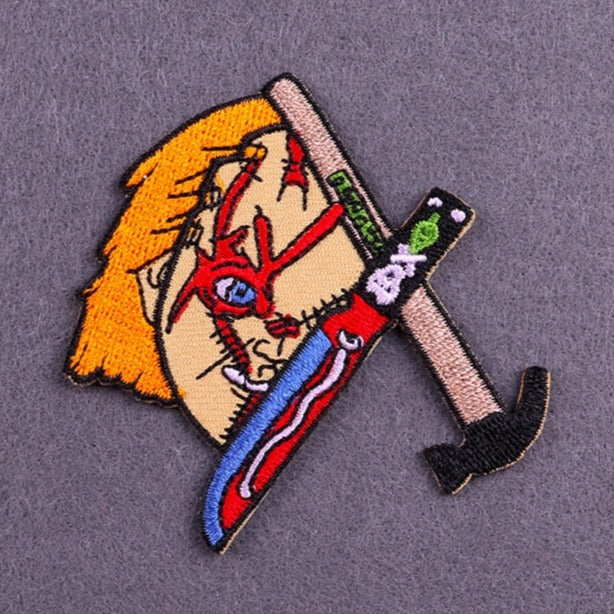Child's Play 'Chucky | Voodoo Knife And Hammer' Embroidered Patch