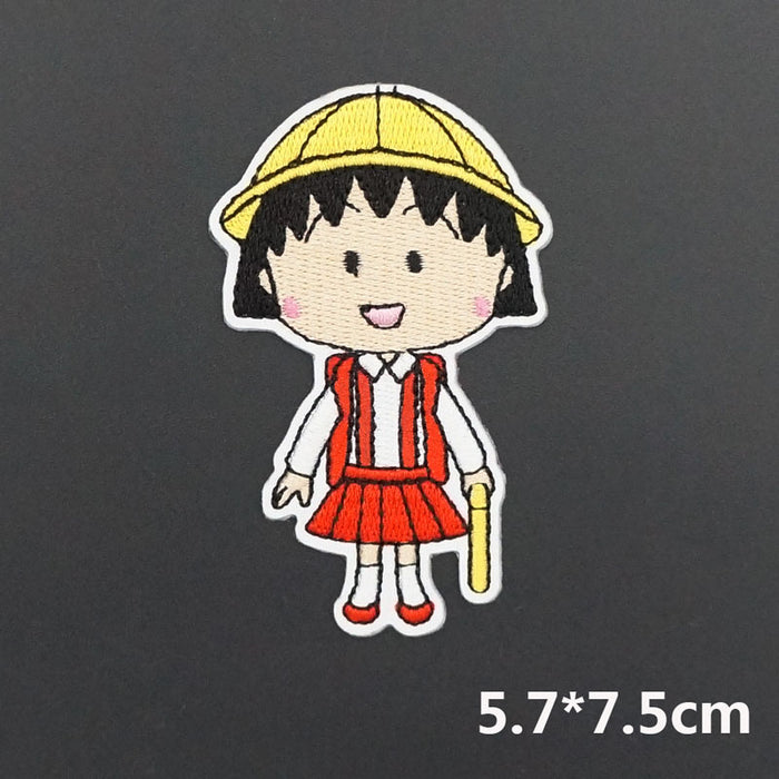 Chibi Maruko-chan 'Momoko Sakura | Yellow Hat' Embroidered Patch