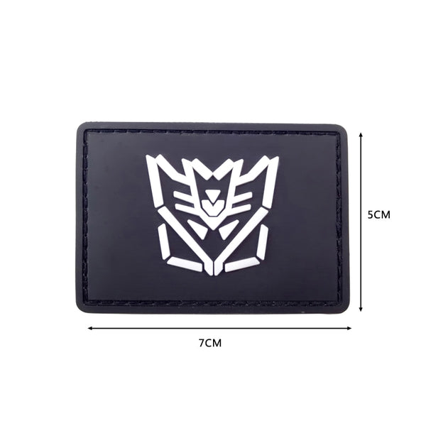 Transformers 'Decepticons | Logo' PVC Rubber Velcro Patch