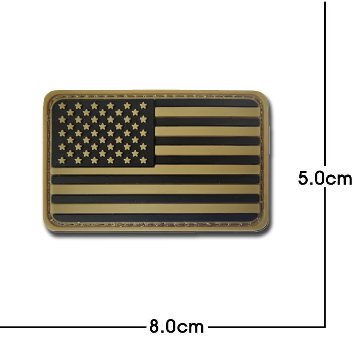 American Flag '3.0' PVC Rubber Velcro Patch