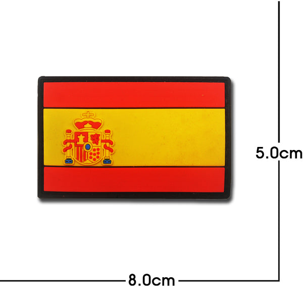 Spain Flag '1.0' PVC Rubber Velcro Patch