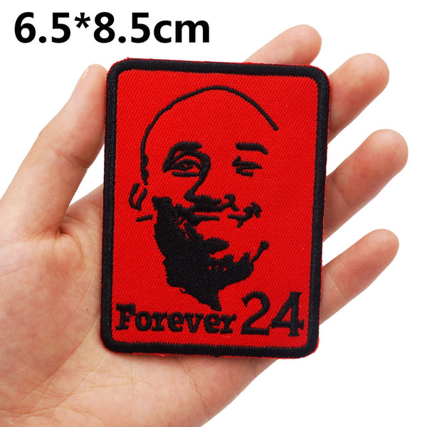 Basketball Player 'Kobe Bryant | Forever 24' Embroidered Patch