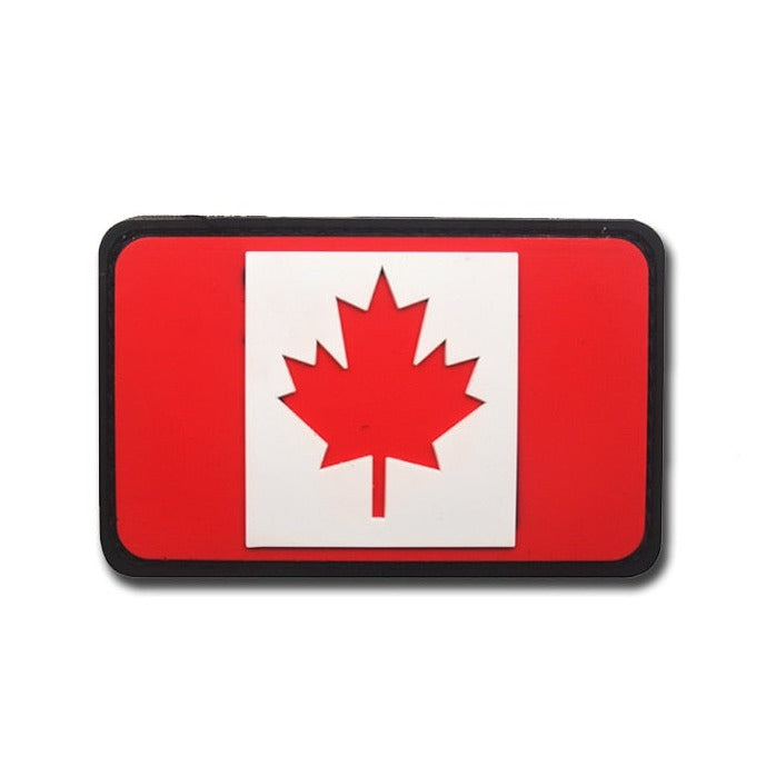 Canada Flag '1.0' PVC Rubber Velcro Patch