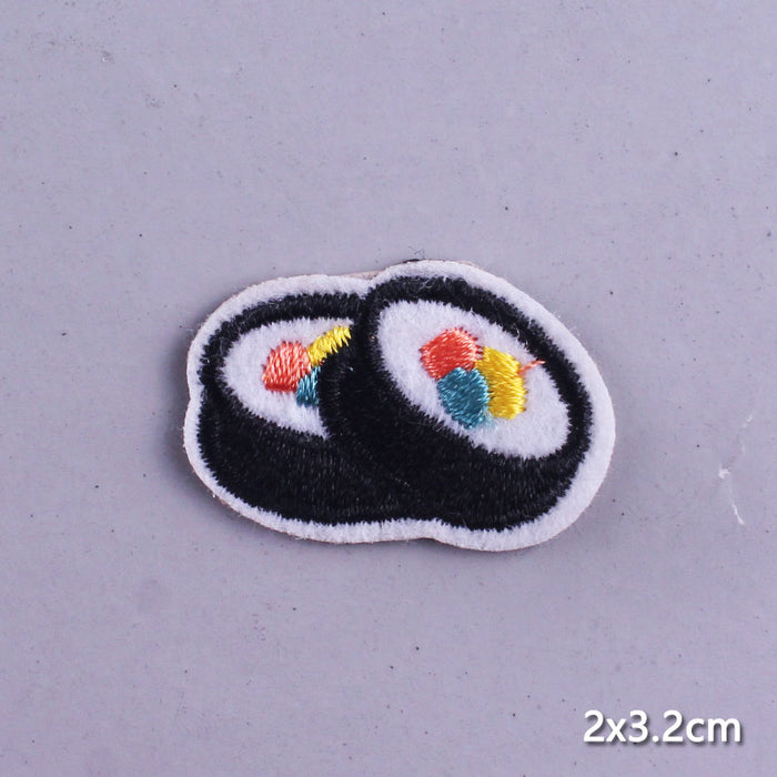 Japanese Food 'Sushi Rolls' Embroidered Patch