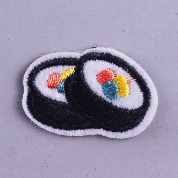 Japanese Food 'Sushi Rolls' Embroidered Patch