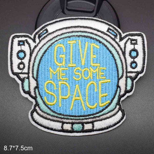 Astronaut 'Give Me Some Space | Helmet' Embroidered Patch