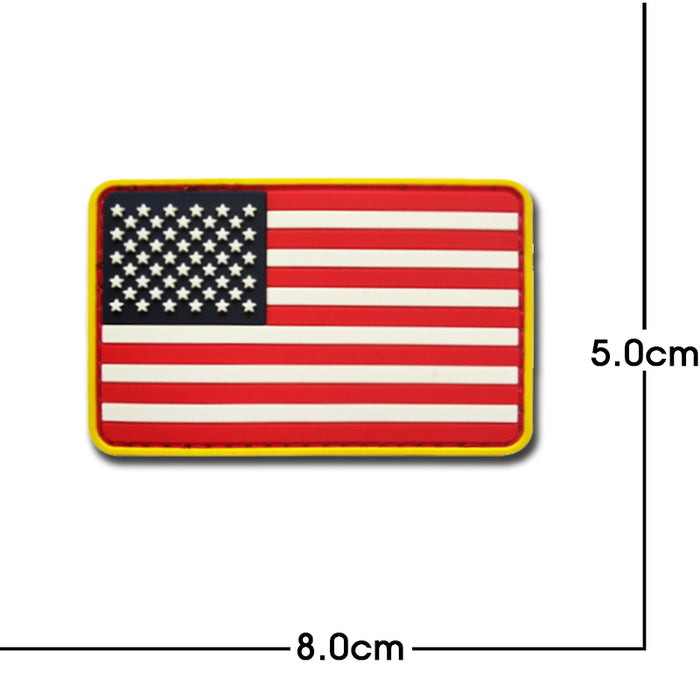 American Flag '5.0' PVC Rubber Velcro Patch