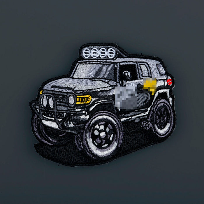Off-Road Vehicles 'FJ Cruiser | Roof Lights' Embroidered Velcro Patch
