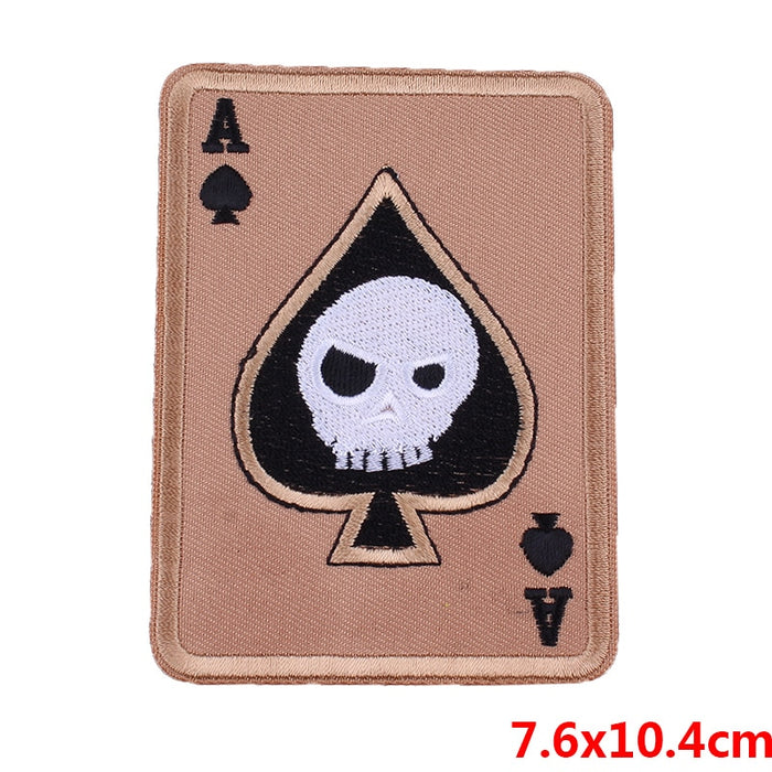 Ace of Spades 'Pirate Skull' Embroidered Patch