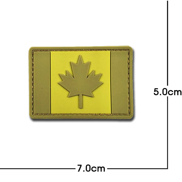 Canada Flag '4.0' PVC Rubber Velcro Patch