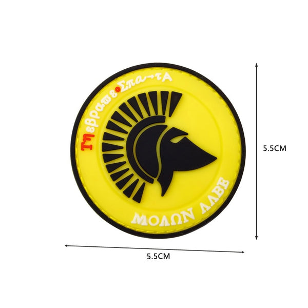 Spartan 'Red Helmet | 1.0' PVC Rubber Velcro Patch