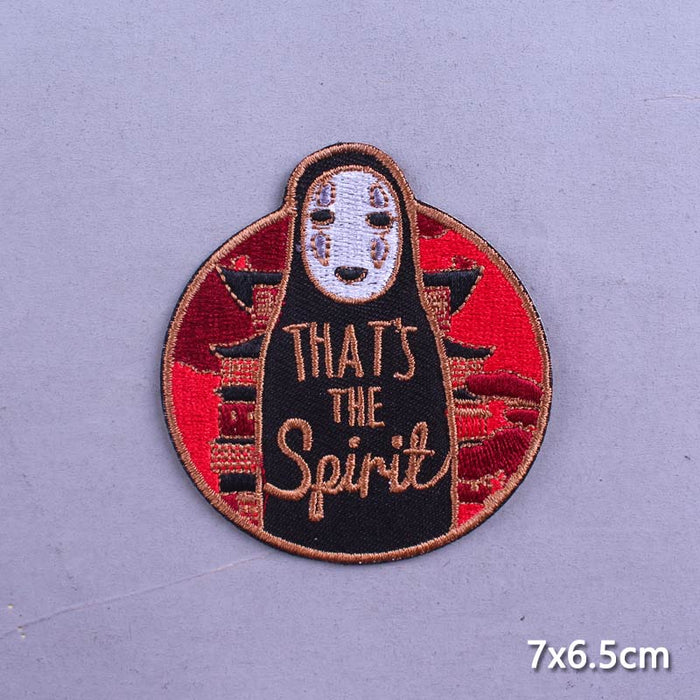 Spirited Away 'No-Face | That's The Spirit' Embroidered Patch