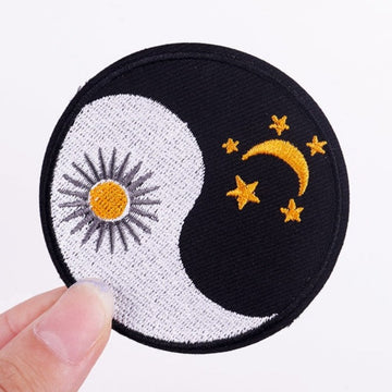 Yin Yang 'Night And Day' Embroidered Patch