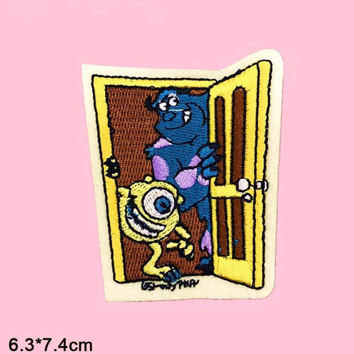 Monsters, Inc. 'Sulley & Mike | Open Door' Embroidered Patch