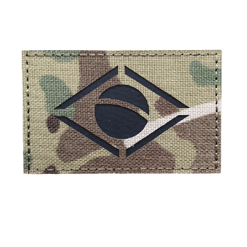 Military Tactical 'Brazil Flag | Reflective' Embroidered Velcro Patch