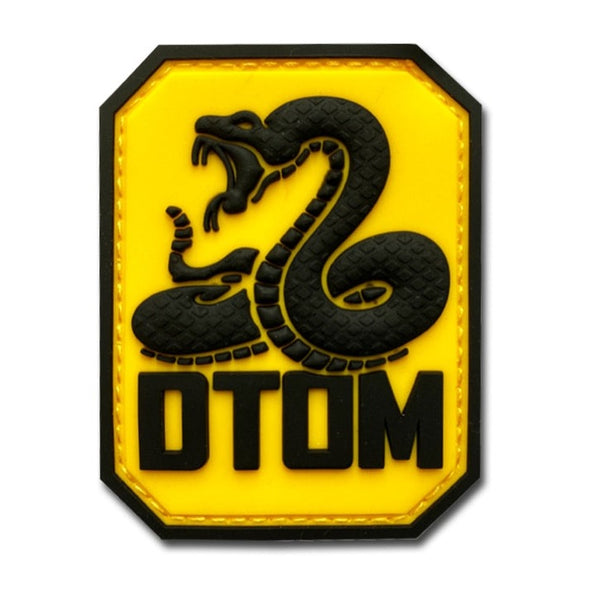 DTOM 'Angry Snake | Don't Tread On Me | 3.0' PVC Rubber Velcro Patch