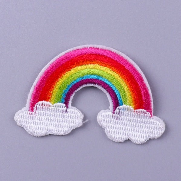 Cute Rainbow In The Clouds '3.0' Embroidered Patch