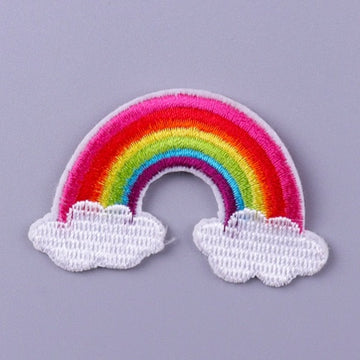Cute Rainbow In The Clouds '3.0' Embroidered Patch