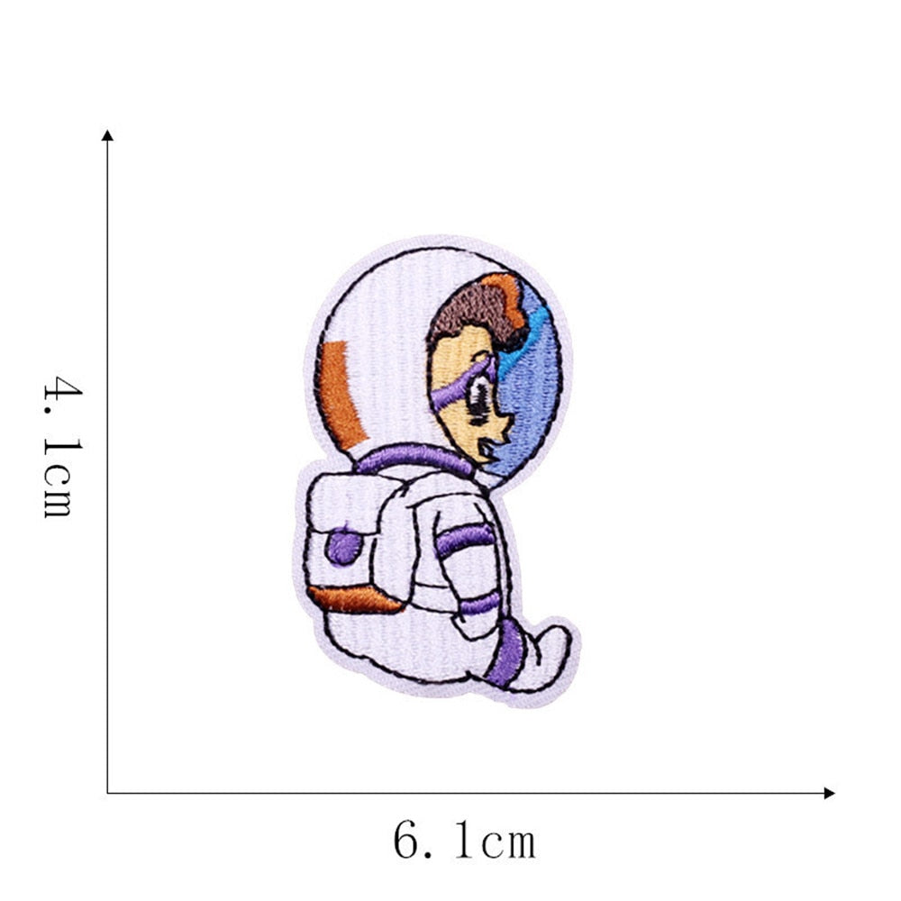 Space 'Astronaut Kid | Sitting' Embroidered Patch