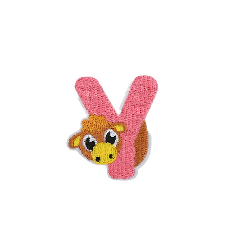 Cute Animal 'Letter Y | Yak' Embroidered Patch