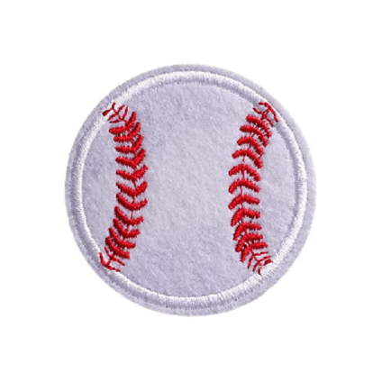 Baseball 'Ball' Embroidered Patch