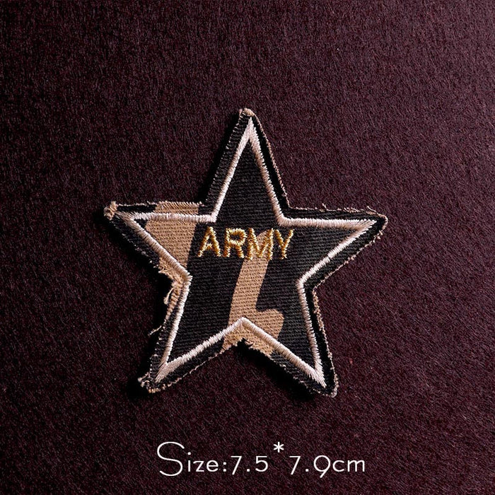 Military Tactical 'Army Star' Embroidered Patch