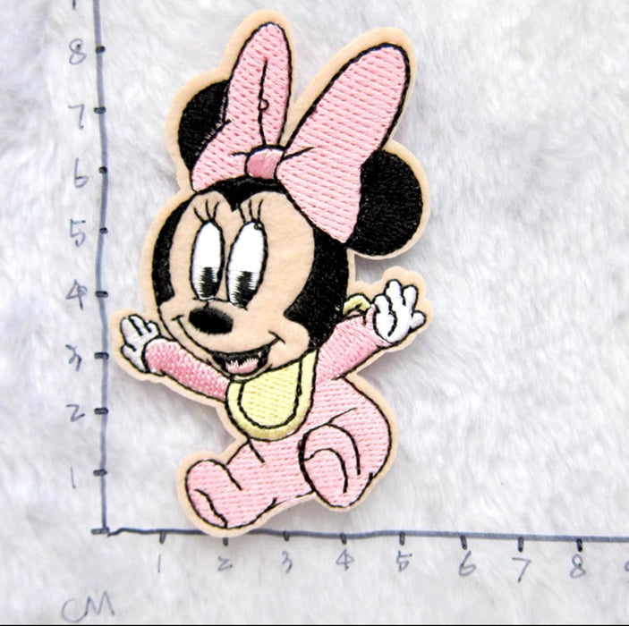 Mickey Mouse 'Baby Minnie | Jumping' Embroidered Patch