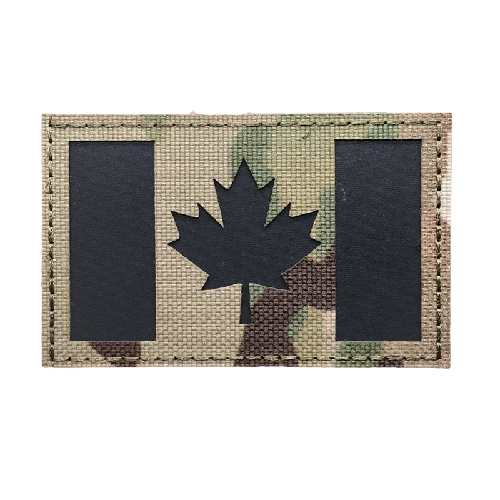 Military Tactical 'Canada Flag | Reflective' Embroidered Velcro Patch