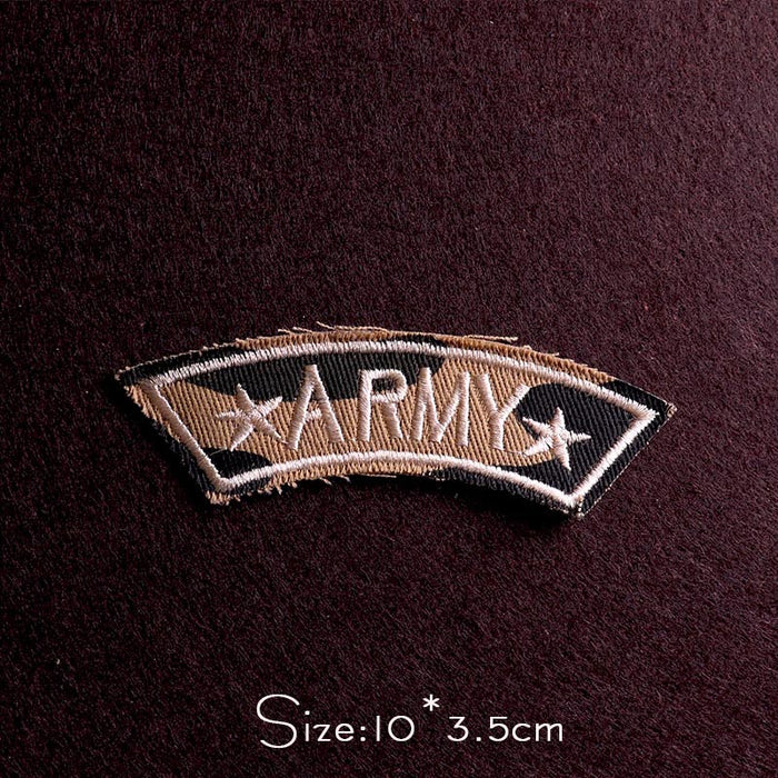 Military Tactical 'Army | Two Stars' Embroidered Patch