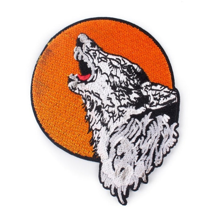 Howling Wolf 'Full Moon' Embroidered Patch