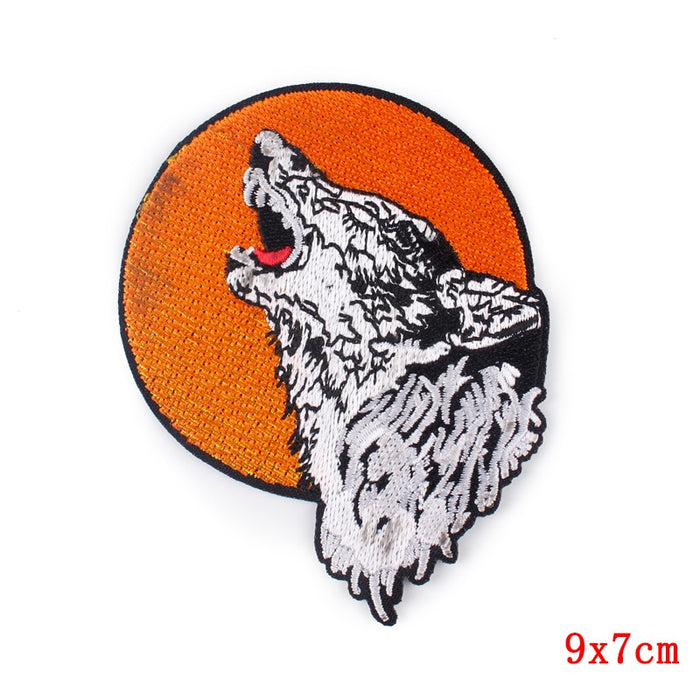 Howling Wolf 'Full Moon' Embroidered Patch