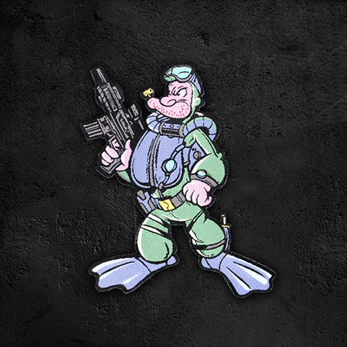 Popeye 'Tactical Gun | Diving Suit' Embroidered Velcro Patch