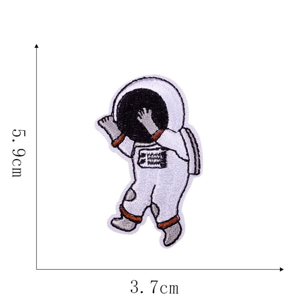 Astronaut 'Floating' Embroidered Patch