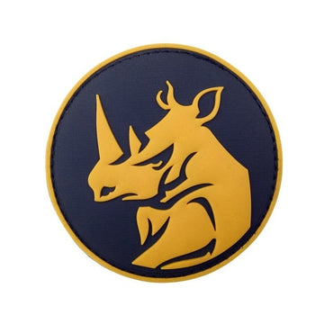 Rhinoceros 'Snob' PVC Rubber Velcro Patch