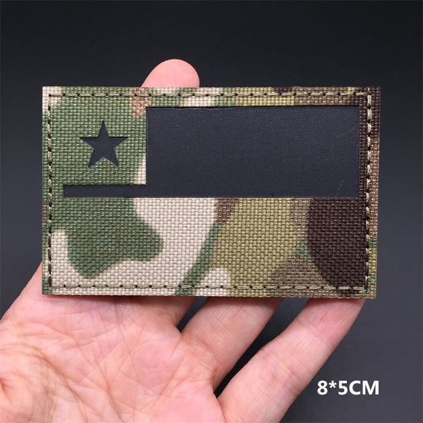 Military Tactical 'Chile Flag | Reflective' Embroidered Velcro Patch