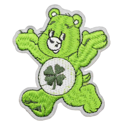 Good Luck Bear 'Four-Leaf Clover | Happy' Embroidered Patch