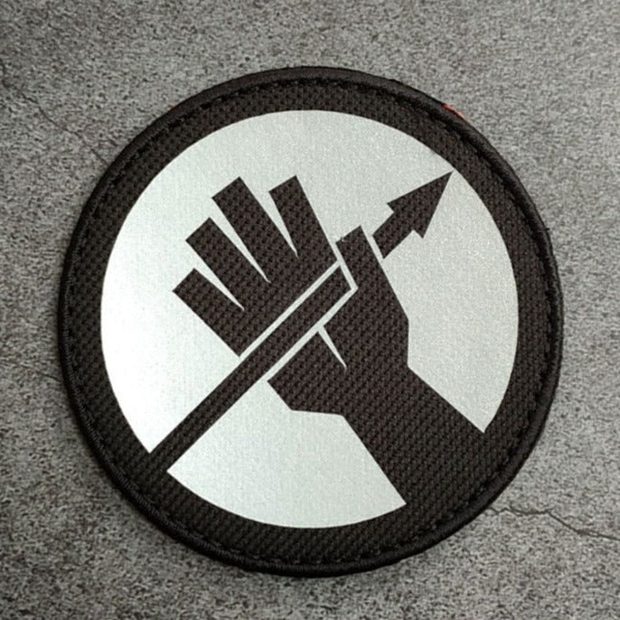 SCP Logo 'Red Right Hand | Reflective | 1.0' Embroidered Velcro Patch