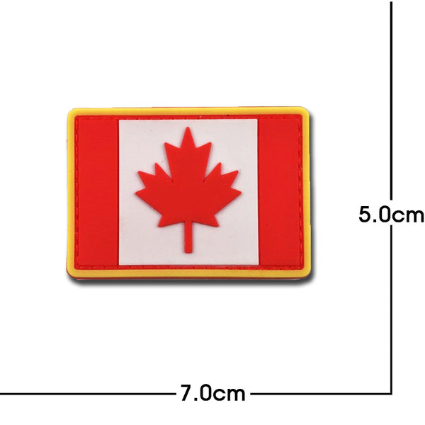 Canada Flag '3.0' PVC Rubber Velcro Patch