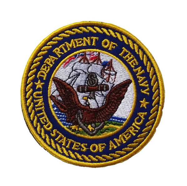 United States Department Of The Navy 'Seal' Embroidered Velcro Patch