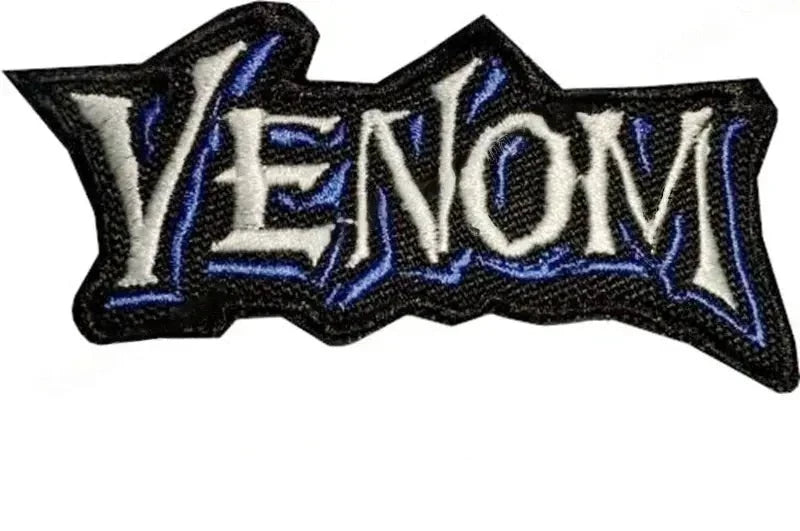 Venom 3" 'Printed Font' Embroidered Patch Set