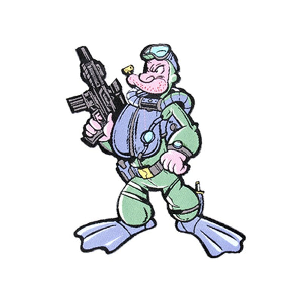 Popeye 'Tactical Gun | Diving Suit' Embroidered Velcro Patch