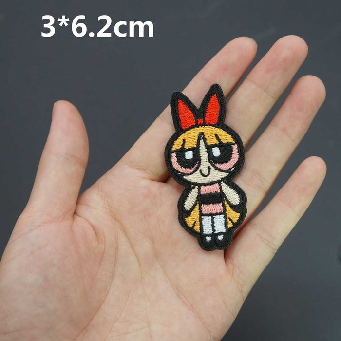 The Powerpuff Girls 'Blossom | Fiery Red-Orange Hair' Embroidered Patch