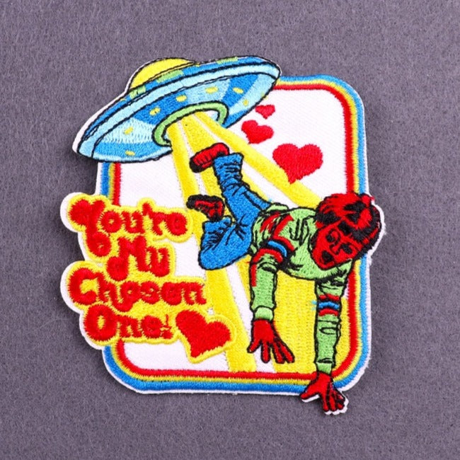 Space 'You're My Chosen One | UFO Abduction' Embroidered Patch
