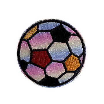 Multi-Color 'Soccer Ball' Embroidered Patch