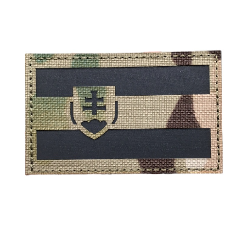 Military Tactical 'Slovakia Flag | Reflective' Embroidered Velcro Patch