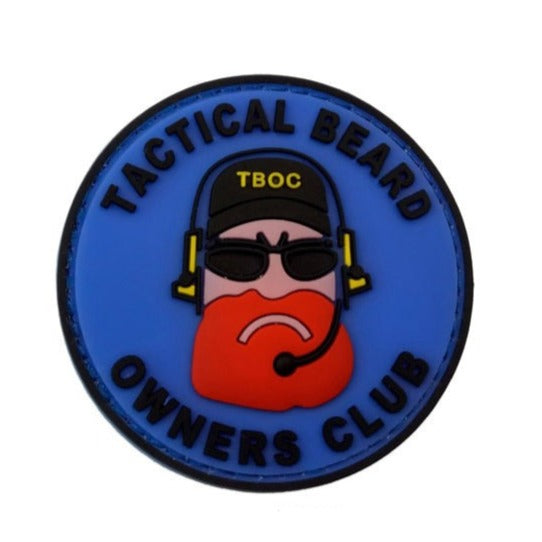 Military Tactical 'Tactical Beard Owners Club | Logo' PVC Rubber Velcro Patch