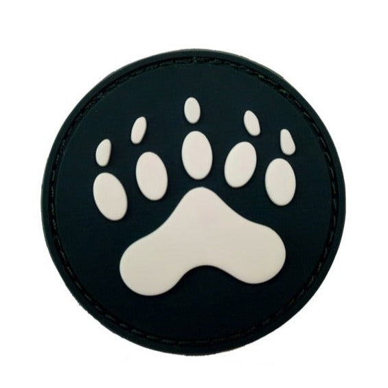 Bear 'Paw' PVC Rubber Velcro Patch