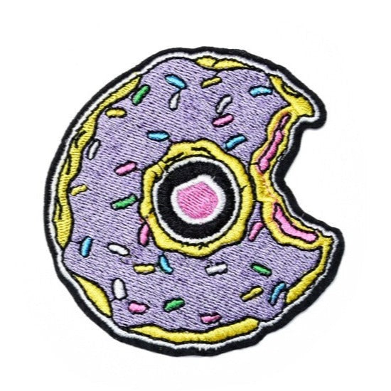 The Simpsons 'Bitten Donut' Embroidered Patch
