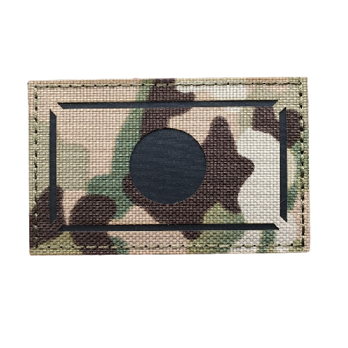 Military Tactical 'Japan Flag | Reflective' Embroidered Velcro Patch