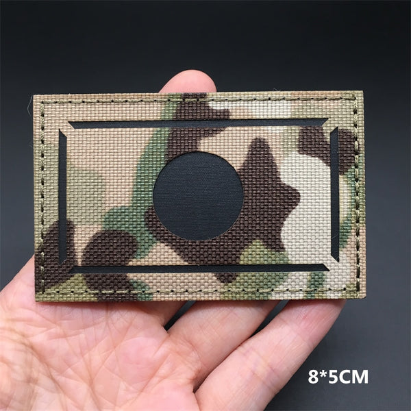 Military Tactical 'Japan Flag | Reflective' Embroidered Velcro Patch